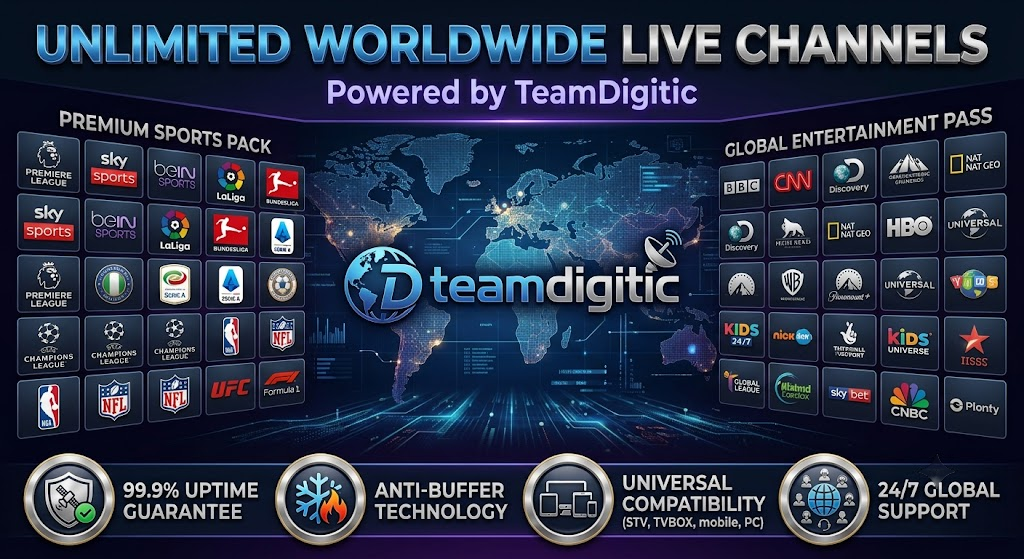 Premium Worldwide Live TV Subscription – Fast, Stable & Buffer-Free